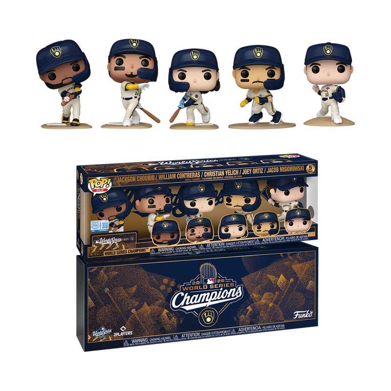 Pop! Milwaukee Brewers 2026 MLB World Series Champions 5-Pack, , hi-res view 1